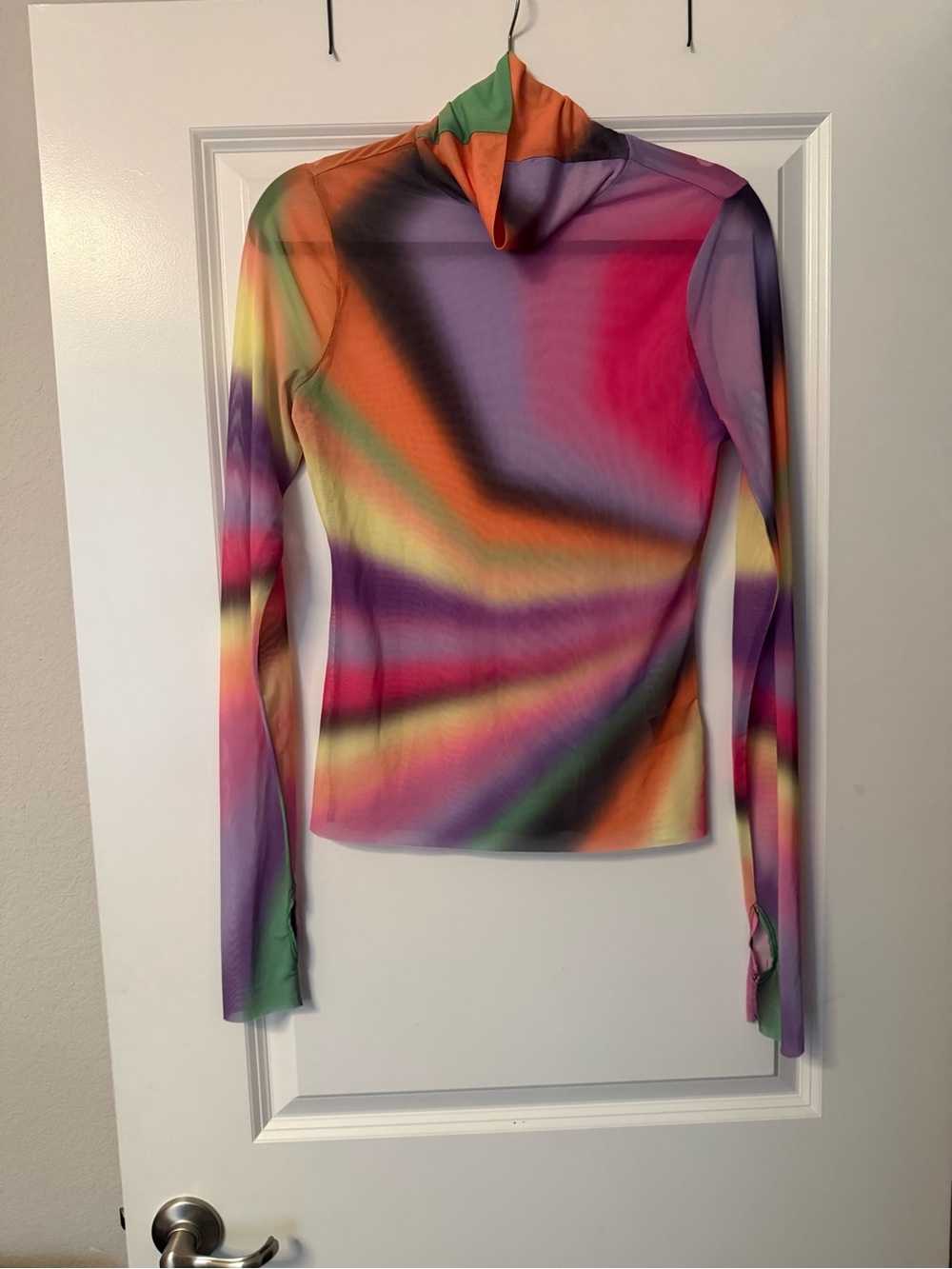 AFRM Multicolor Gradient Long Sleeve Turtleneck Top